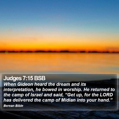 Judges 7:15 BSB Bible Verse Image