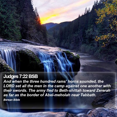 Judges 7:22 BSB Bible Verse Image
