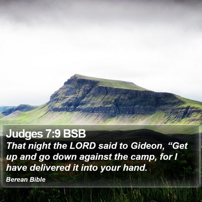 Judges 7:9 BSB Bible Verse Image