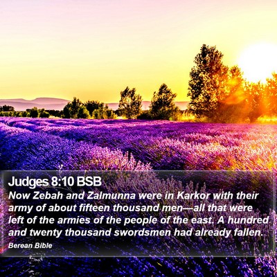 Judges 8:10 BSB Bible Verse Image