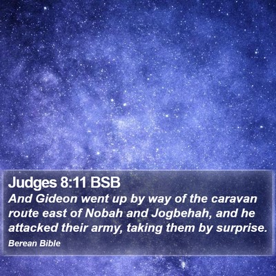Judges 8:11 BSB Bible Verse Image