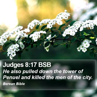 Judges 8:17 BSB Bible Verse Image