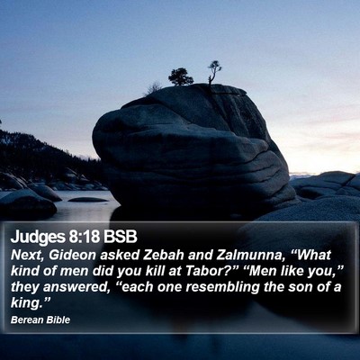 Judges 8:18 BSB Bible Verse Image