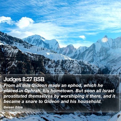 Judges 8:27 BSB Bible Verse Image