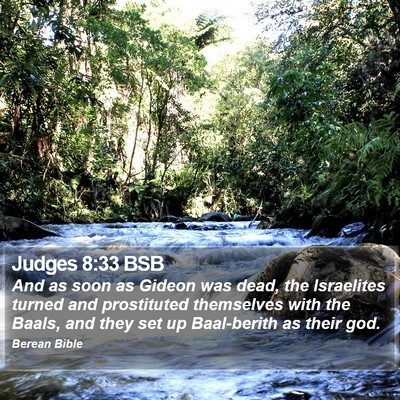 Judges 8:33 BSB Bible Verse Image