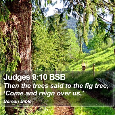 Judges 9:10 BSB Bible Verse Image