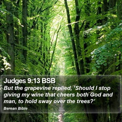 Judges 9:13 BSB Bible Verse Image