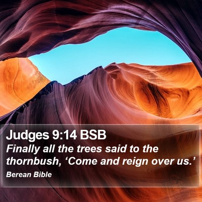 Judges 9:14 BSB Bible Verse Image