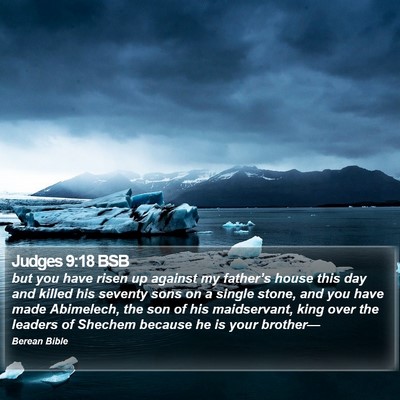 Judges 9:18 BSB Bible Verse Image