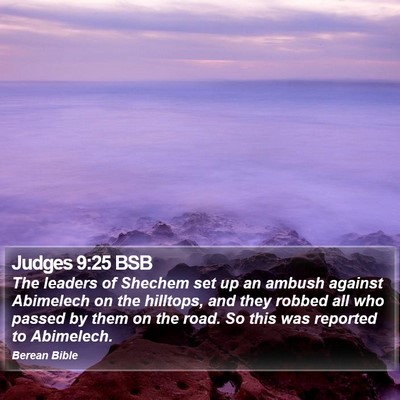 Judges 9:25 BSB Bible Verse Image