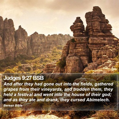 Judges 9:27 BSB Bible Verse Image