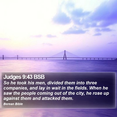 Judges 9:43 BSB Bible Verse Image