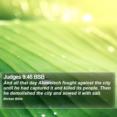 Judges 9:45 BSB Bible Verse Image