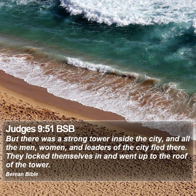 Judges 9:51 BSB Bible Verse Image
