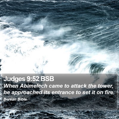 Judges 9:52 BSB Bible Verse Image