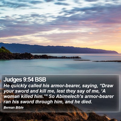 Judges 9:54 BSB Bible Verse Image