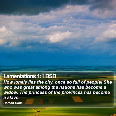 Lamentations 1:1 BSB Bible Verse Image