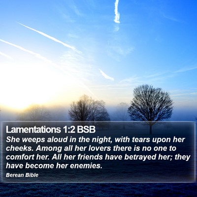 Lamentations 1:2 BSB Bible Verse Image