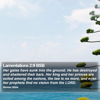 Lamentations 2:9 BSB Bible Verse Image