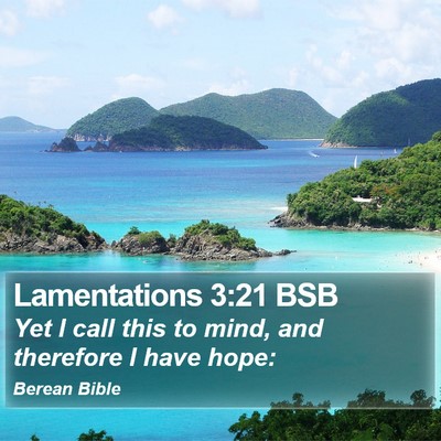 Lamentations 3:21 BSB Bible Verse Image