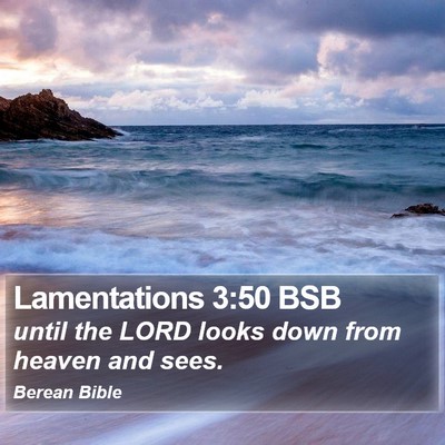 Lamentations 3:50 BSB Bible Verse Image