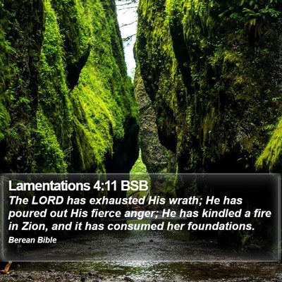 Lamentations 4:11 BSB Bible Verse Image