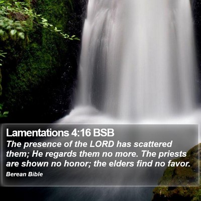 Lamentations 4:16 BSB Bible Verse Image