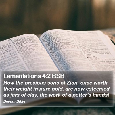Lamentations 4:2 BSB Bible Verse Image