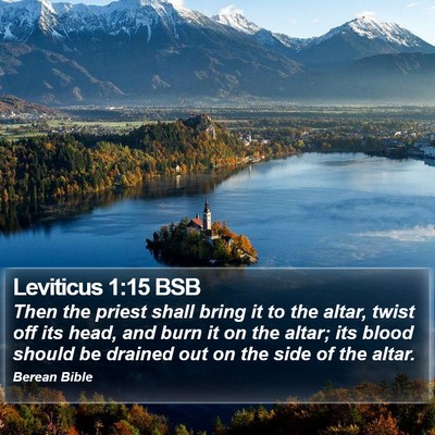 Leviticus 1:15 BSB Bible Verse Image