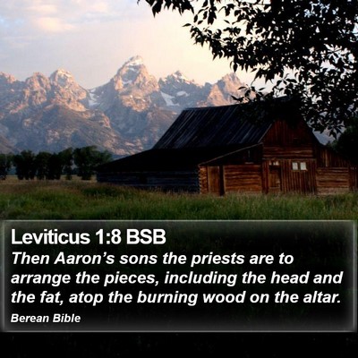 Leviticus 1:8 BSB Bible Verse Image
