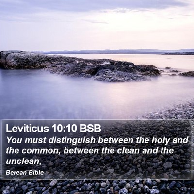 Leviticus 10:10 BSB Bible Verse Image