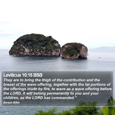 Leviticus 10:15 BSB Bible Verse Image