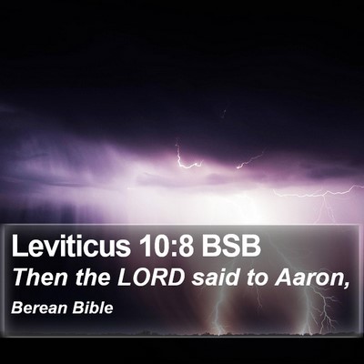 Leviticus 10:8 BSB Bible Verse Image