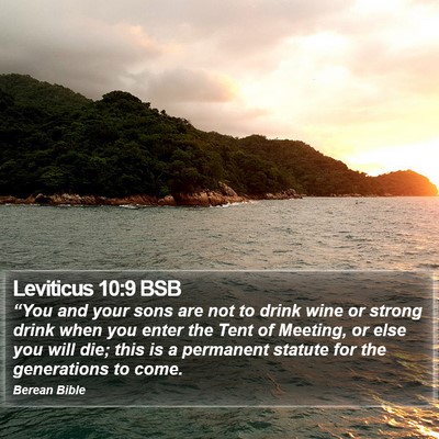 Leviticus 10:9 BSB Bible Verse Image