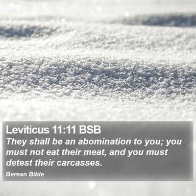 Leviticus 11:11 BSB Bible Verse Image