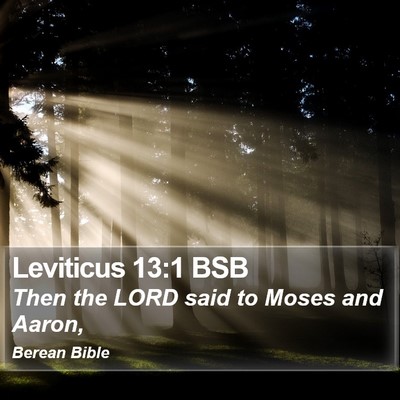Leviticus 13:1 BSB Bible Verse Image