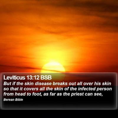 Leviticus 13:12 BSB Bible Verse Image