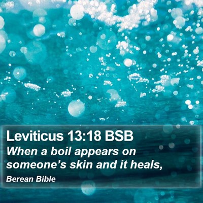 Leviticus 13:18 BSB Bible Verse Image