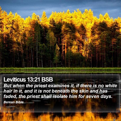 Leviticus 13:21 BSB Bible Verse Image