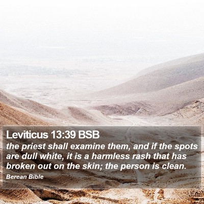 Leviticus 13:39 BSB Bible Verse Image