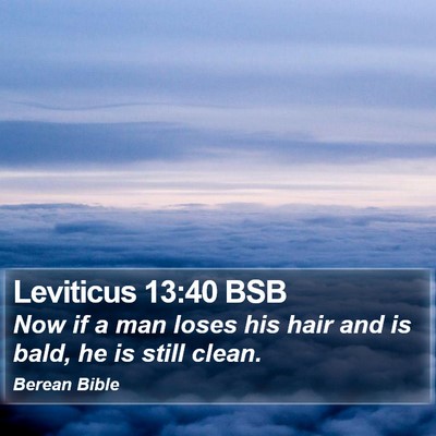 Leviticus 13:40 BSB Bible Verse Image