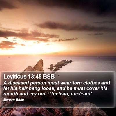 Leviticus 13:45 BSB Bible Verse Image