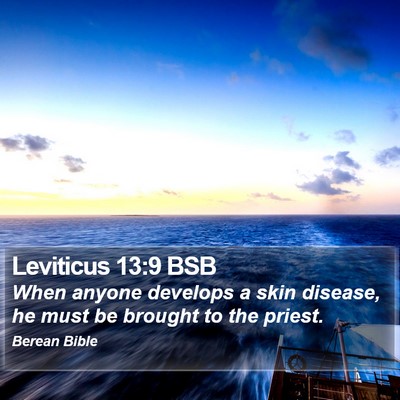 Leviticus 13:9 BSB Bible Verse Image