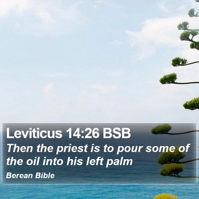 Leviticus 14:26 BSB Bible Verse Image