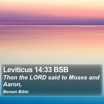 Leviticus 14:33 BSB Bible Verse Image