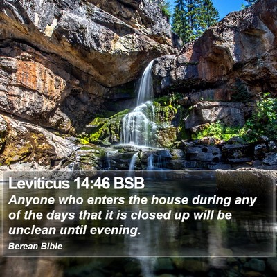 Leviticus 14:46 BSB Bible Verse Image