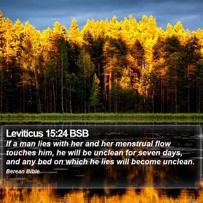 Leviticus 15:24 BSB Bible Verse Image
