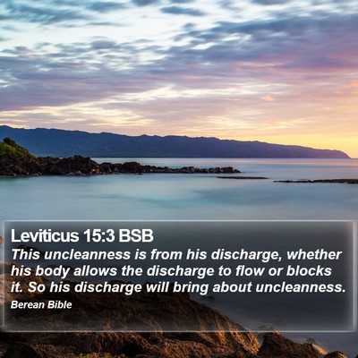 Leviticus 15:3 BSB Bible Verse Image