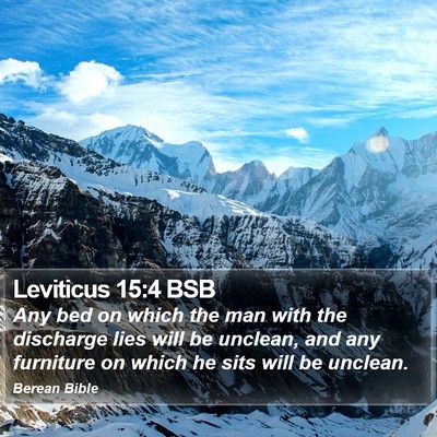 Leviticus 15:4 BSB Bible Verse Image