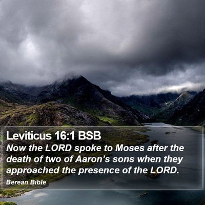 Leviticus 16:1 BSB Bible Verse Image